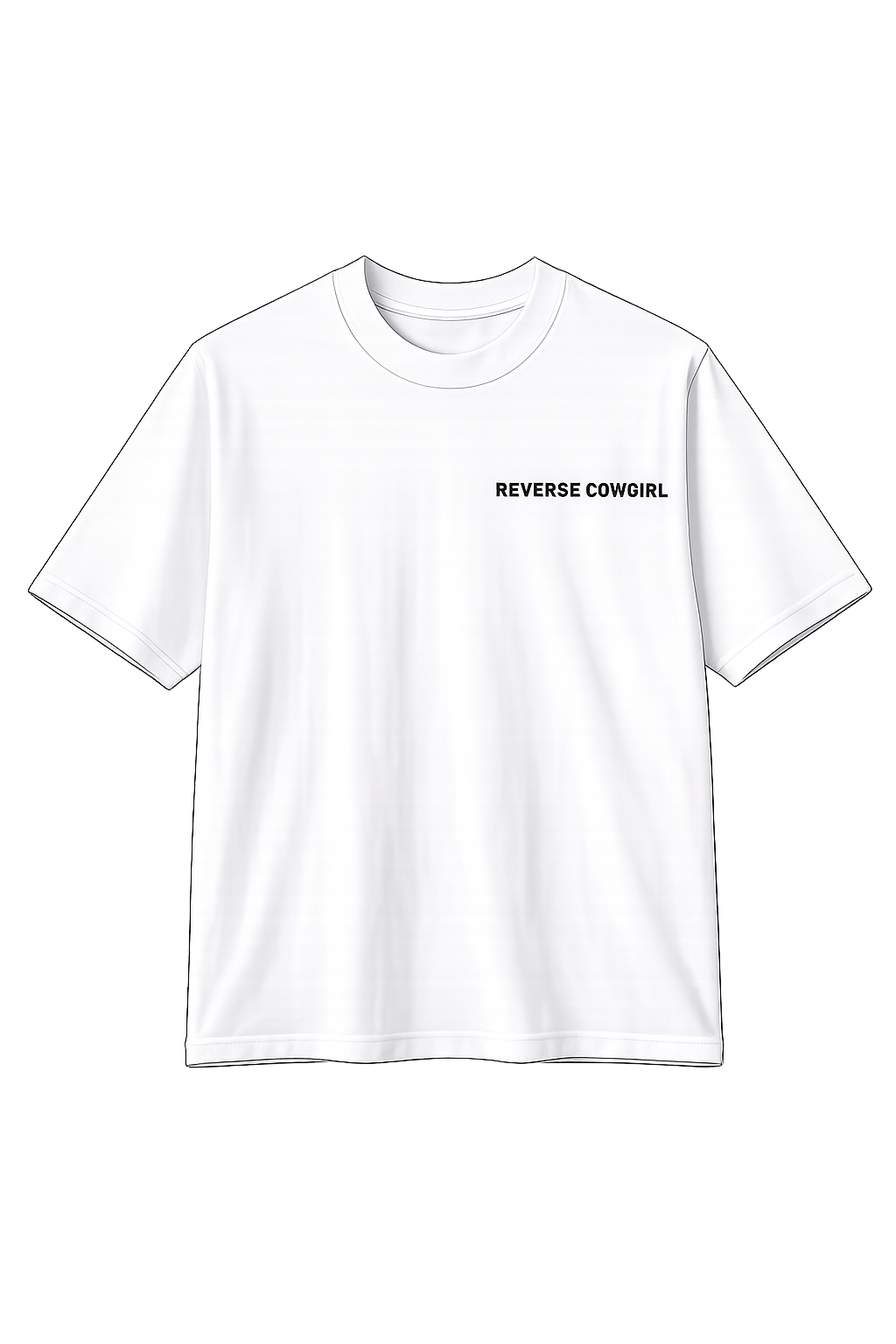 Reverse Cowgirl Tee — White