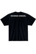 REVERSE COWGIRL BLACK TEE
