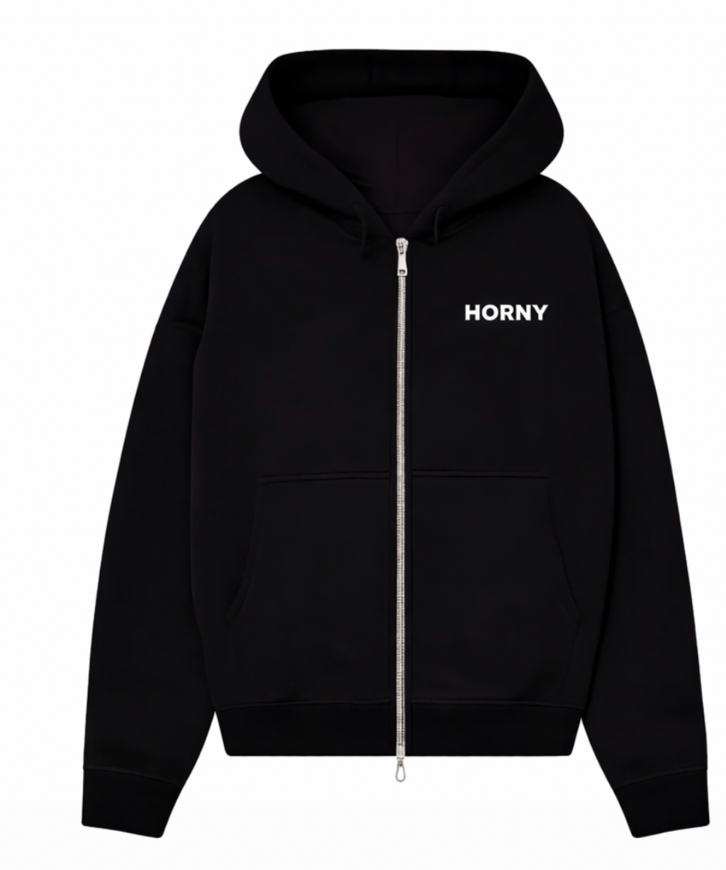 Horny Zip-Up — Black