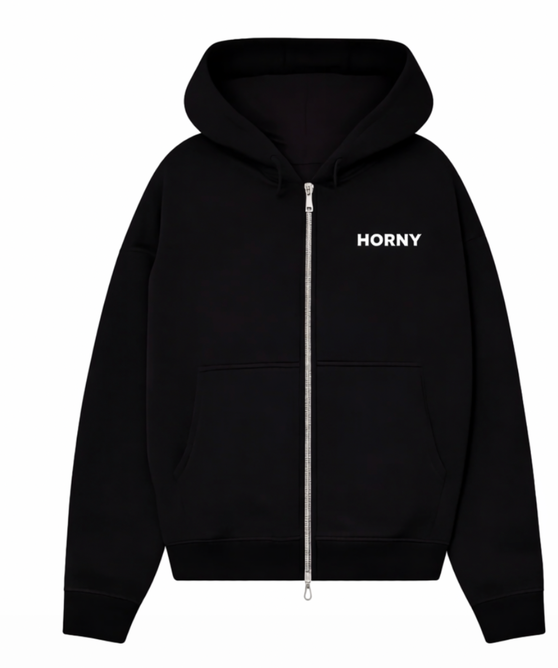 Horny Zip-Up — Black