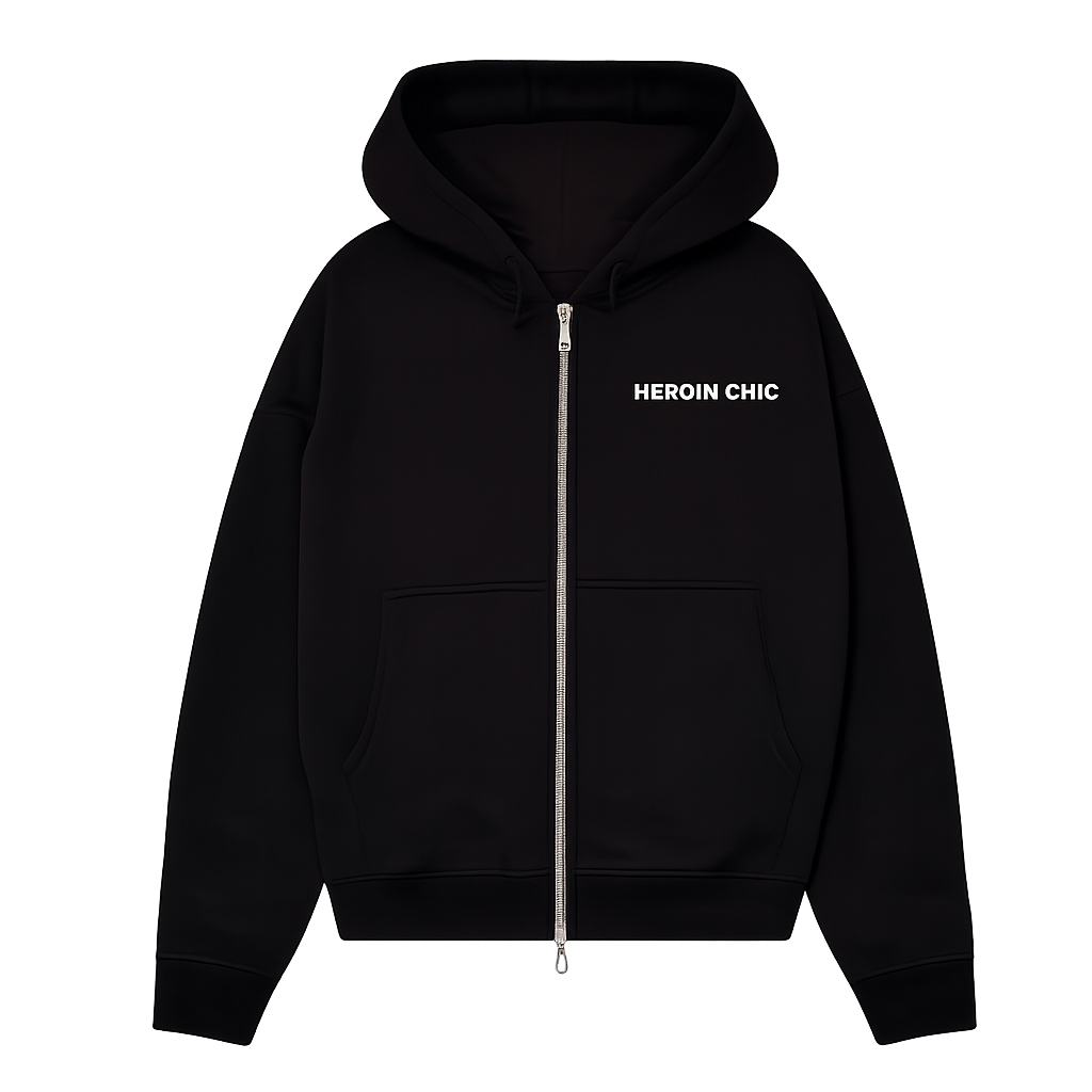 Heroin Chic Zip-Up — Black
